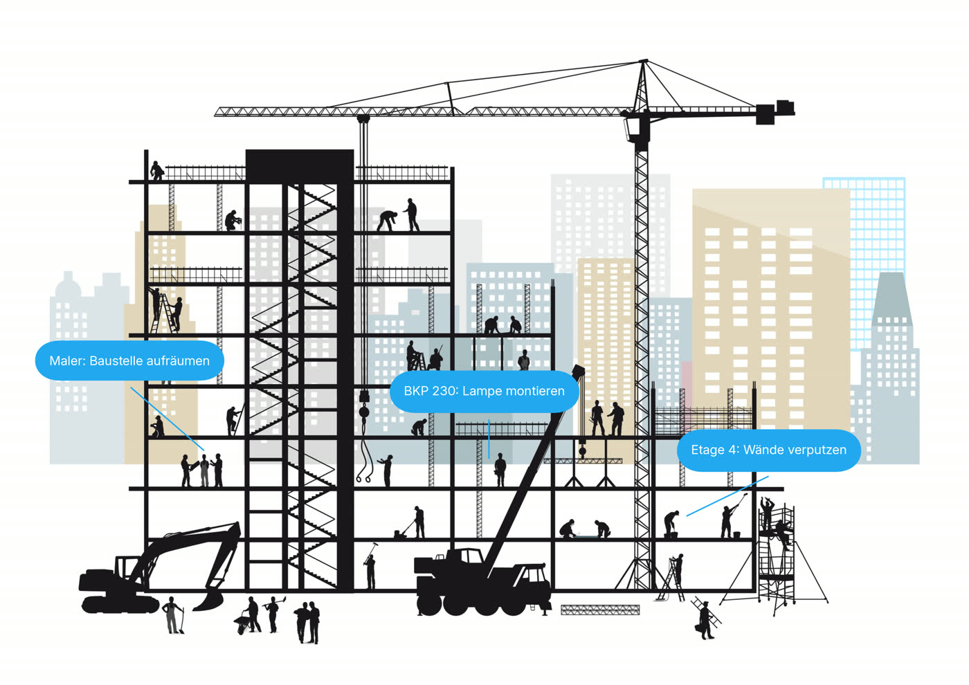 Baustellenillustration